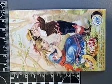 Antique Victorian Trade Card Advertising Ephemera - Clarks ONT Spool Cotton 