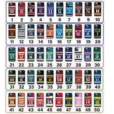 Football Jersey Design Personalized Phone Cases For iPhone Samsung Google etc
