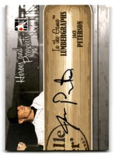 2011 ITG Lumbergraphs AUTO #JPE Jace Peterson S2 *#/100 (ref 207900)