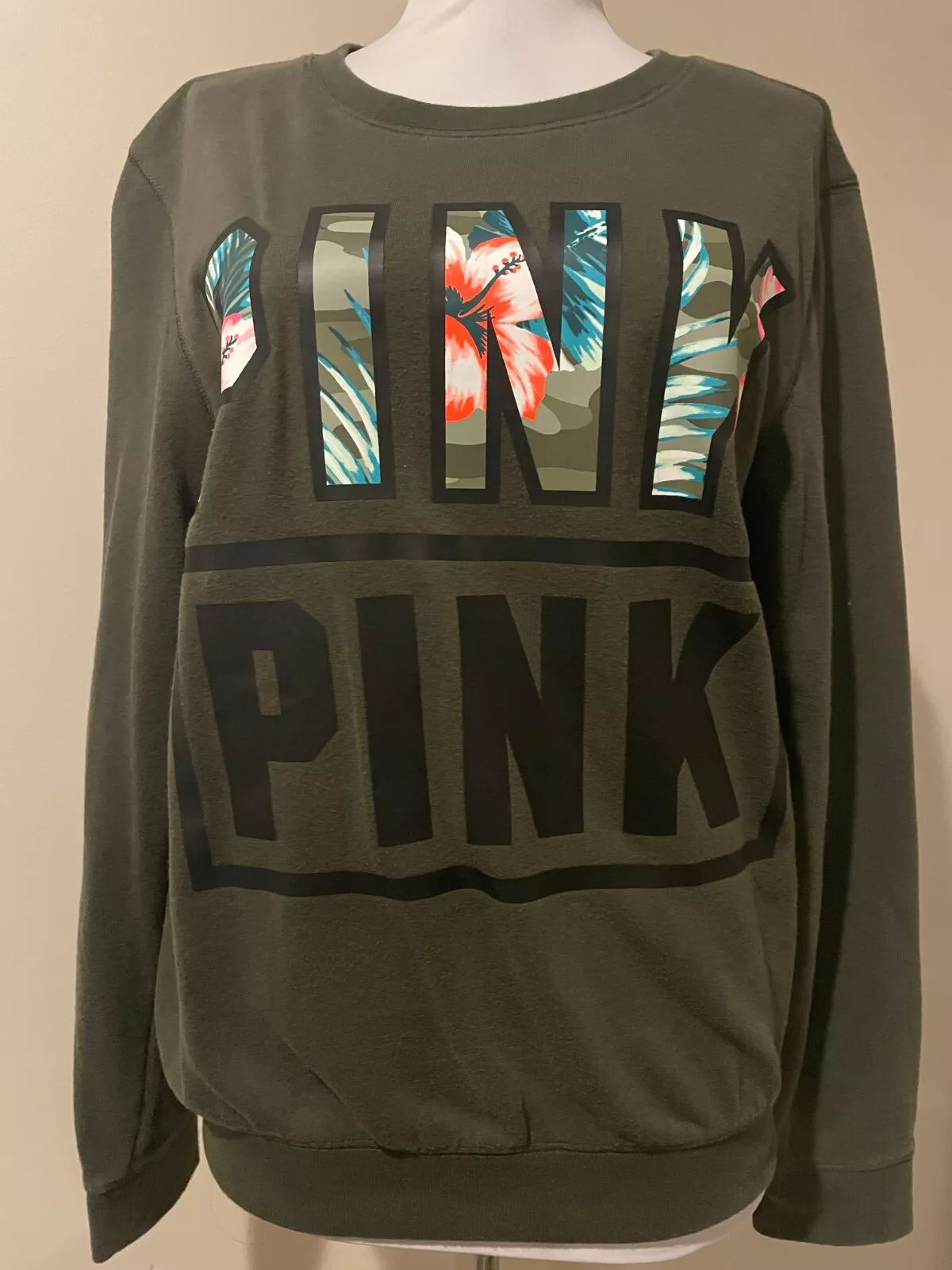 victoria-secret-vs victorias pink sweatshirt shirt