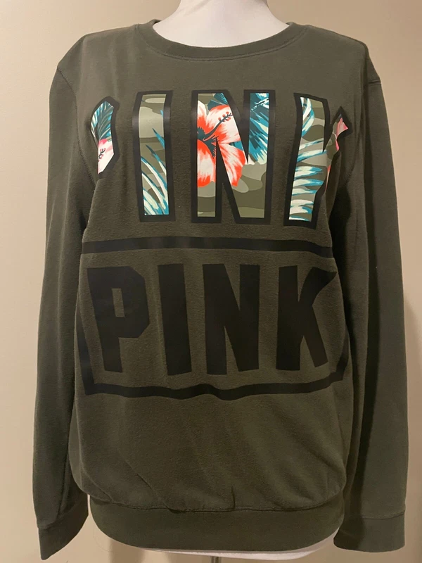 victoria-secret-vs victorias pink sweatshirt shirt