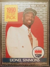 1990-91 NBA Hoops - 1990 Lottery Pick #396 Lionel Simmons (RC) fresh out of PAC!