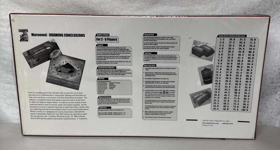 Juego de Mesa Comprensión Lectura Granate Nuevo Precintado Nivel Rojo Foto 3 de 4