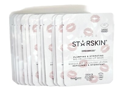 10x Starskin Dreamkiss Plumping & Hydrating Bio-Cellulose Lip Mask 10 x 5 g