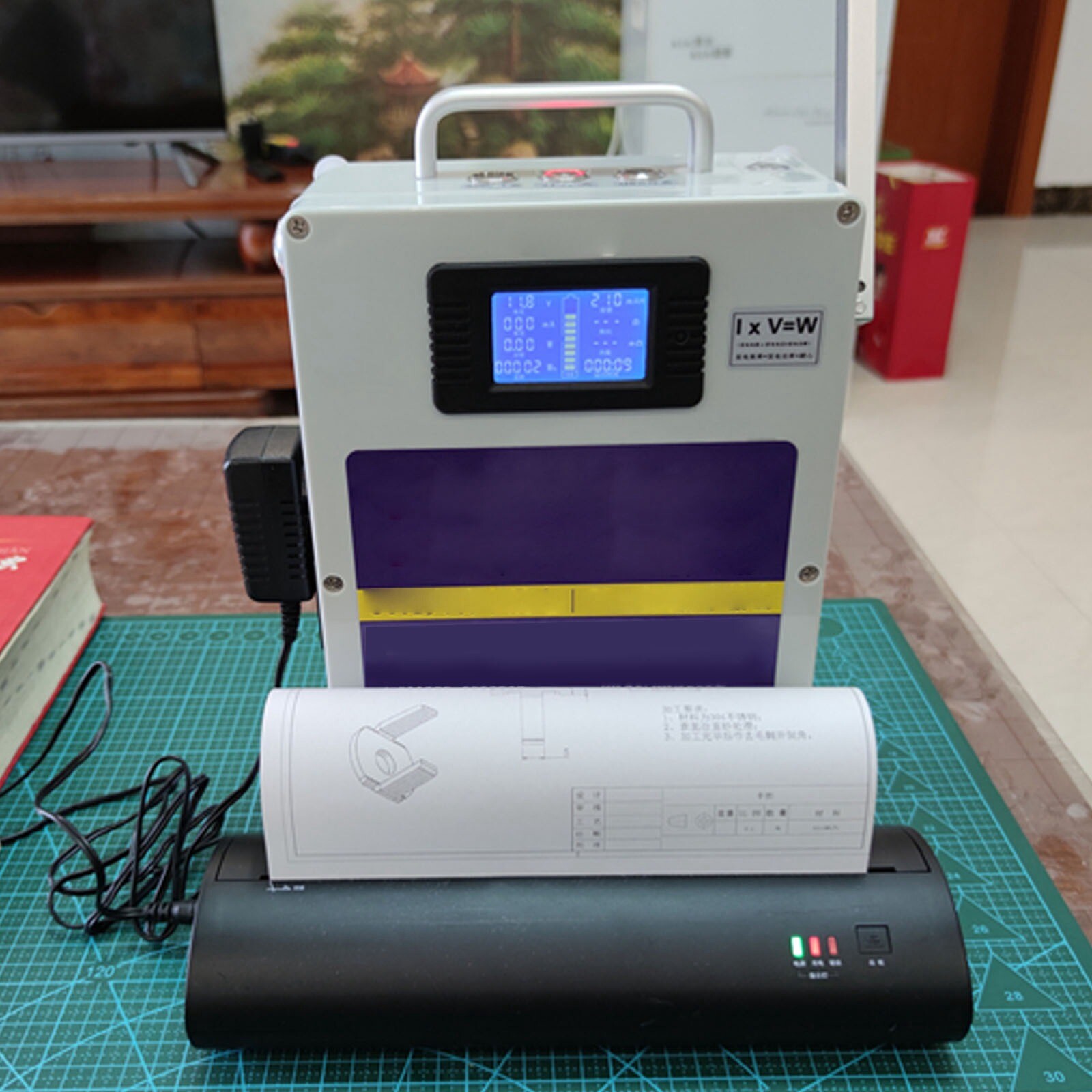 220V Outdoor Hand Crank Generator Power Bank Phone Charger Manual