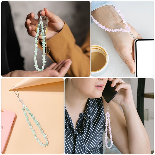2 Pcs Crystal Lanyard Lanyards Cute Mobile Phone Charm Decoration - Zdjęcie 9 z 12