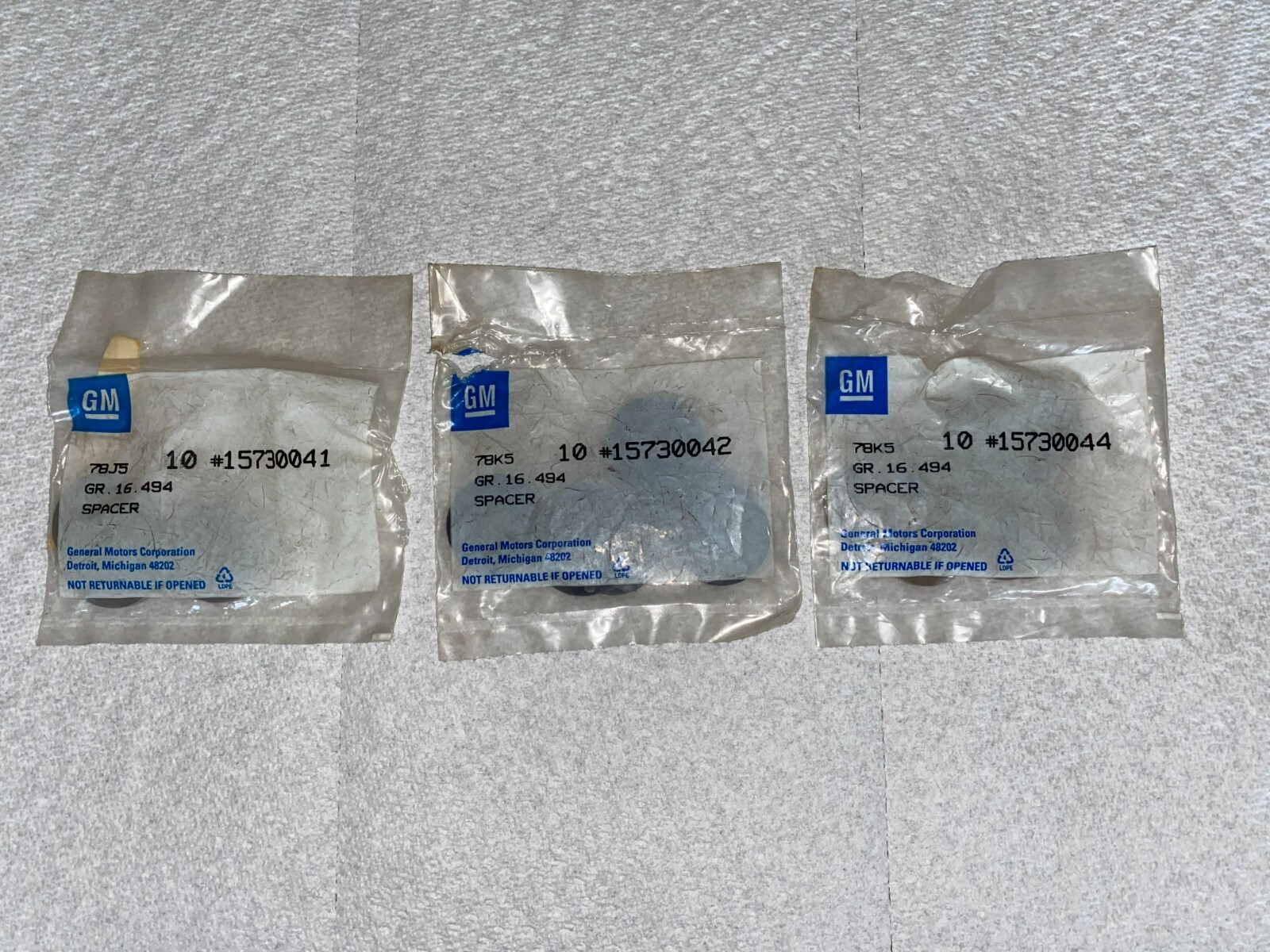 OEM GM Dome Lamp Switch Spacers Part#