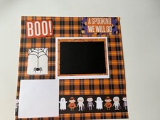 premade scrapbook pages 12x12 Halloween