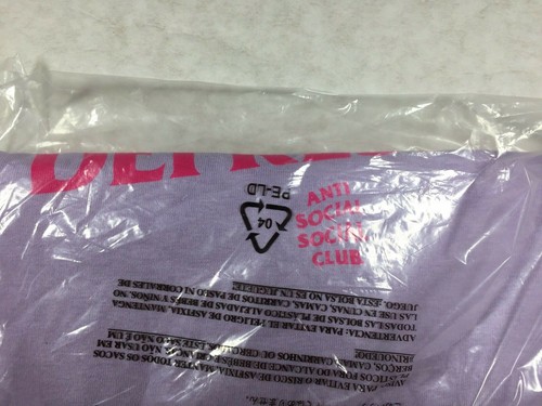NIP Anti Social Social Club S&D by ASSC Lavender Tee Large Made in USA NWT SS21 - Picture 10 of 10