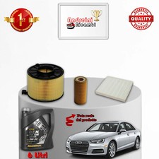 KIT TAGLIANDO 3 FILTRI E OLIO AUDI A4 B9 2.0 TFSI 140KW 190CV DAL 2018 ->