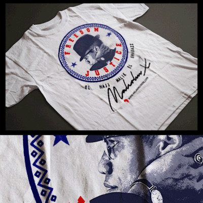 Malcolm X El Hajj Malik El Shabazz T-Shirt NOI Black History Month Freedom Tee
