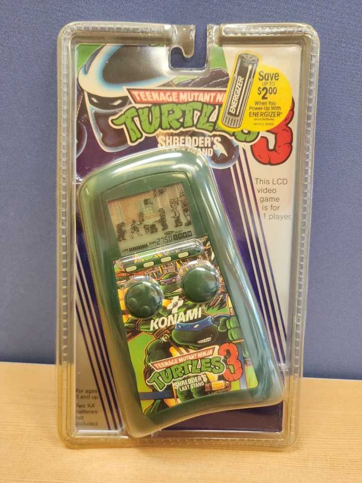 Teenage Mutant Ninja Turtles 3 Trituradoras Último Soporte Juego Electrónico Portátil NUEVO Foto 2 de 4