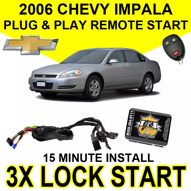 2006 CHEVY IMPALA V6 PLUG PLAY REMOTE START SYSTEM EASY INSTALL