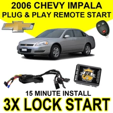 2006 CHEVY IMPALA V6 PLUG & PLAY REMOTE START SYSTEM EASY INSTALL CHEVROLET GM