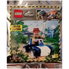 LEGO Jurassic World Sinjin Prescott with Buggy Foil Pack 122116 (SEALED)