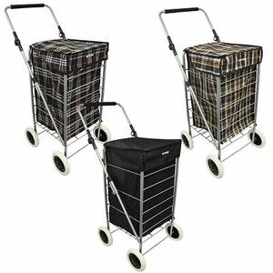shopping trolley with extendable handle