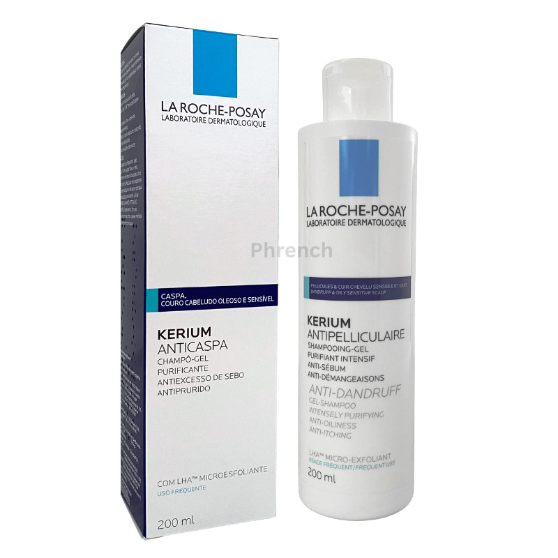 La Roche Posay Kerium Anti-Dandruff Gel Shampoo Oily Scalp 200ml Exp.04/2028
