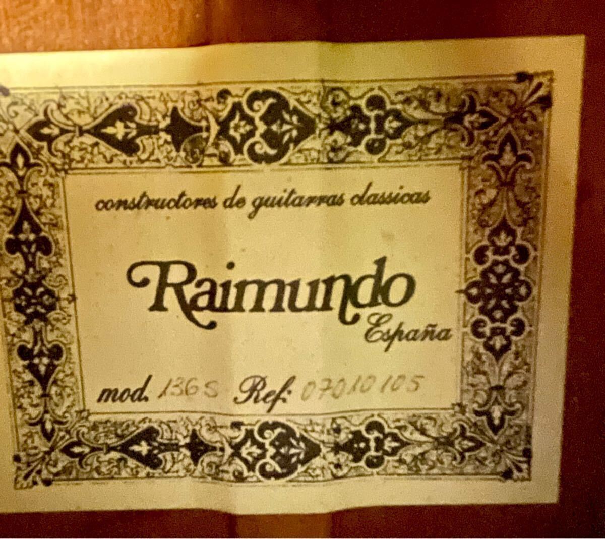 Classical Acoustic Guitar Raimundo 136S Natural Made in