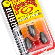 STRIKE KING Tour Grade Tungsten Bullet Worm Weights 5/16oz 3ct MATTE G PUMPKIN