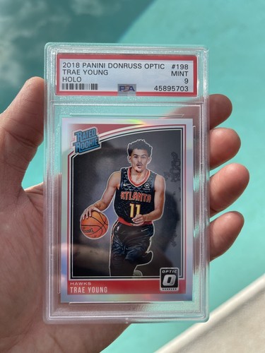 2018 Optic Holo #198 Trae Young PSA 9