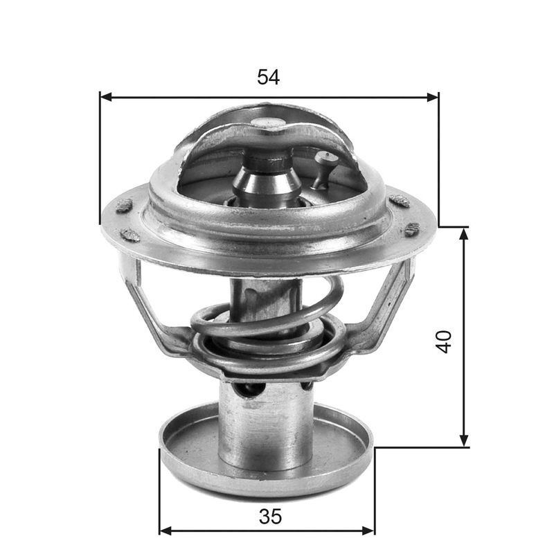 Gates TH32387G1 Coolant Thermostat Cooling System Fits Ford Jaguar Mazda
