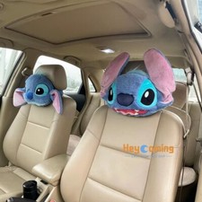 Lilo and Stitch Plush Toys Plush Car Neck Pillow Seat Belt Cover Car Accessories