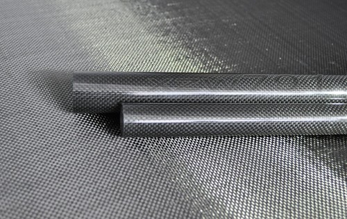 Tubo In Fibra Di Carbonio ET Carbon Tube - OD 9mm ID 7mm Lunghezza 500mm, 3K Roll Wrapped
