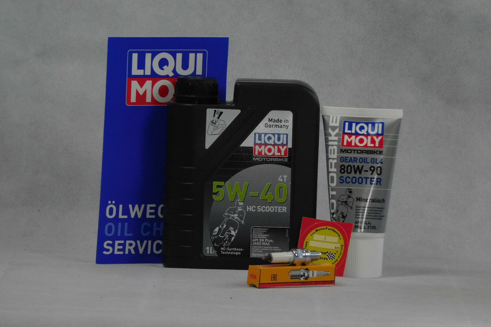 Maintenance Set Peugeot Kisbee 100 Oil Spark Plug Service Inspection Oil Change