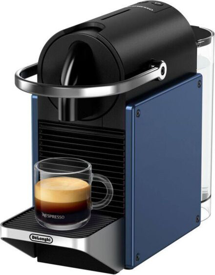 Macchina Caffè Pixie Nespresso EN127.BL Delonghi Blu e Nero