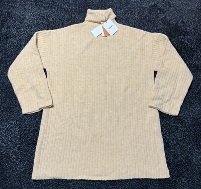 NANUSHKA Oversized Pullover Sweater Size S Cream Wool Alpaca Blend High Neck NWT