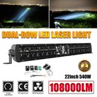 22" inch Laser Led Light Bar Offroad Driving Boat UTE Truck SUV Flood Spot Comb