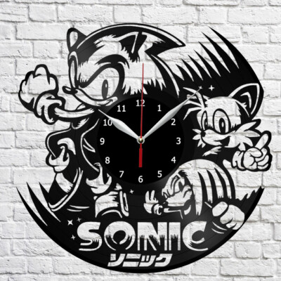 Sonik Vinyl Record Wall Clock Home Fan Art Decor 12'' 30cm 4066