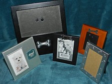 LOT OF 5 DOG THEMED PICTURE/PHOTO FRAMES  GREAT DEAL 
