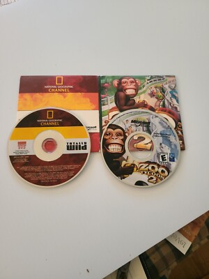ZOO TYCOON 2 & NATIONAL GEOGRAPHIC TOTALLY WILD 2 IN 1 RARE WIN PC CD ROM