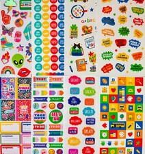 299 Stickers for rewards sayings motivation inspire school students teachers