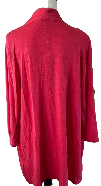 Cárdigan TABLE OCHO para mujer relajado coral manga larga talla S nuevo con etiquetas precio de venta sugerido por el fabricante $90 trabajo Foto 4 de 4