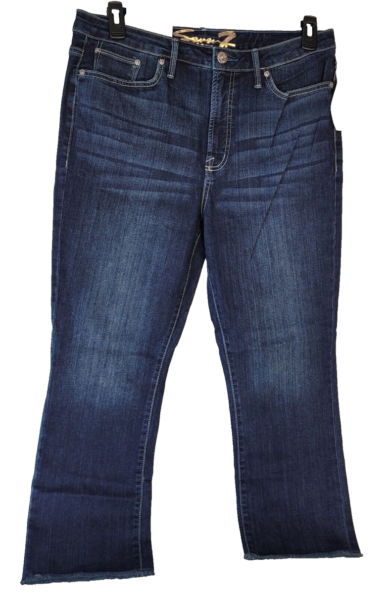 SEVEN7 Women's Hight Rise Straight Stretch Hayden Blue Dark SEVEN7 Women's Hight Rise Straight Stretch Hayden Blue Dark