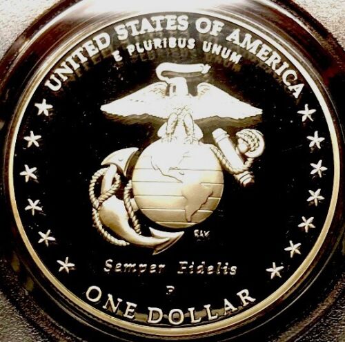 2005-P MARINE CORPS Silver Dollar PCGS PR70💥FLAWLESS QUALITY💥 - Picture 4 of 6