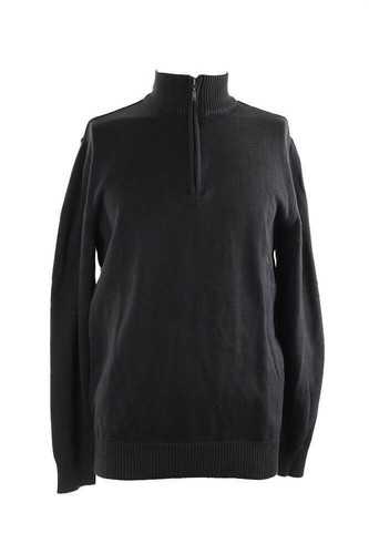 John Ashford Solid Quarter Zip Sweater 