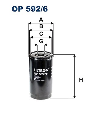 FILTRON OP 592/6 Oil Filter for ,ASTRA,HEULIEZ,IRISBUS,IVECO,KAROSA,SOLARIS - Picture 1 of 6