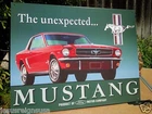 Vintage Pony Ford Mustang Tin Metal Sign Classic Muscle Car Auto Garage Shop