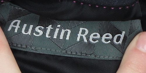Austin Reed Men's Black Striped Suit Jacket 42 Long Classic - Picture 4 of 12