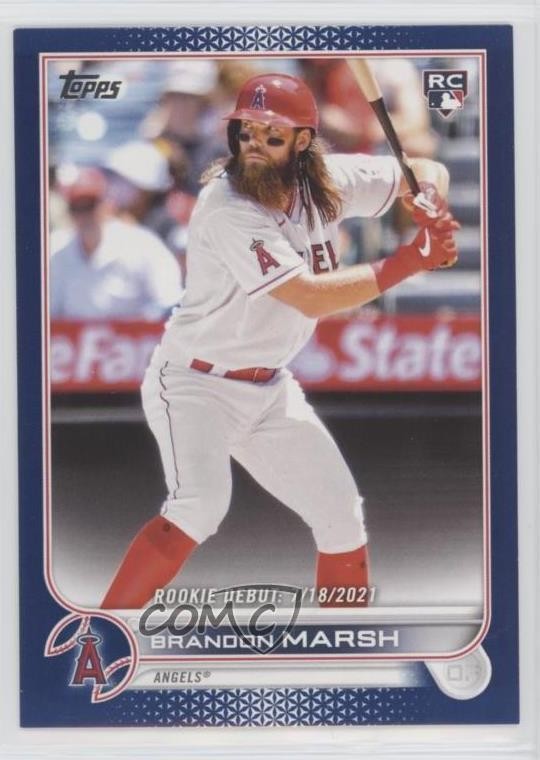 2022 Topps Update Rookie Debut Royal Blue Brandon Marsh #US35 uk2