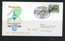Germany 1976 SG 1774 Wuppertal  Monorail Railway  Anniversary FDC