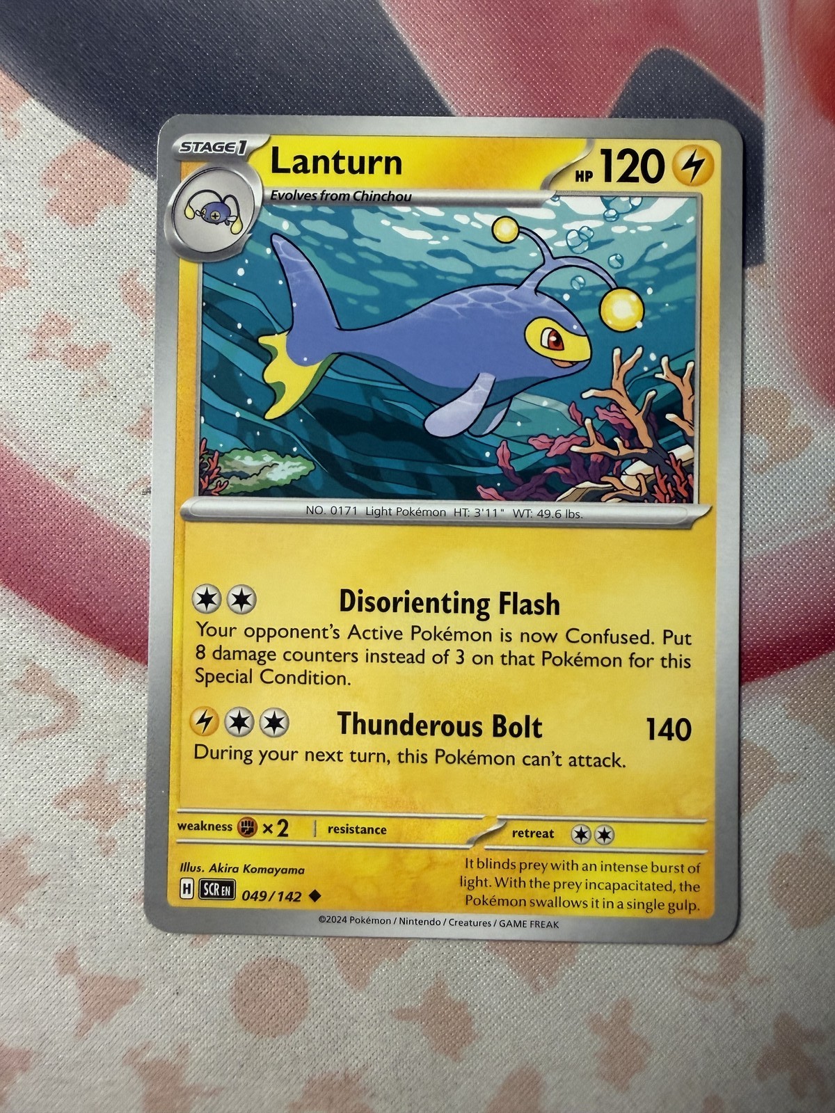 Lanturn Uncommon SV07: Stellar Crown 049/142 NM English