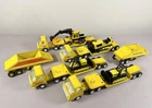 Lg Mixed Lot Vintage Steel Mini Tonka Truck Toy Lowboys Semi Tractors and Loads