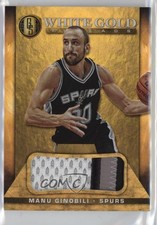 2014-15 Panini Gold Standard White Threads Prime 4/25 Manu Ginobili #12 HOF g2u
