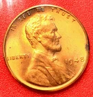 1948-S Lincoln Wheat Cent Penny GEM RED BU From an Original Bank Roll
