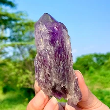 102G Natural Amethyst Cluster Quartz Crystal backbone mineral Specimen Healing