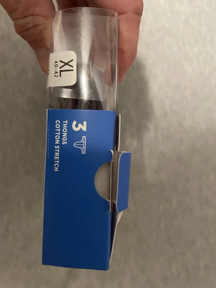 Roupa íntima tanga elástica masculina jóquei algodão tamanho XL 2 pares nova - Imagem 2 de 2